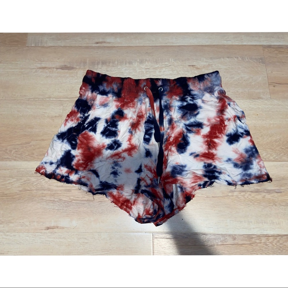 Tie dye lounge shorts